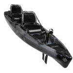 Kayak de pêche à propulsion homologué mer Hobie Compass duo couleur dune camo vue de 3/4 homologué CE
