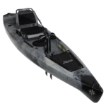 Kayak de pêche à propulsion homologué mer Hobie Compass couleur dune camo vue de 3/4 homologué CE
