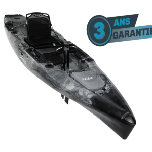 Kayak de pêche à propulsion homologué mer Hobie outback couleur dune camo vue de 3/4 homologué CE