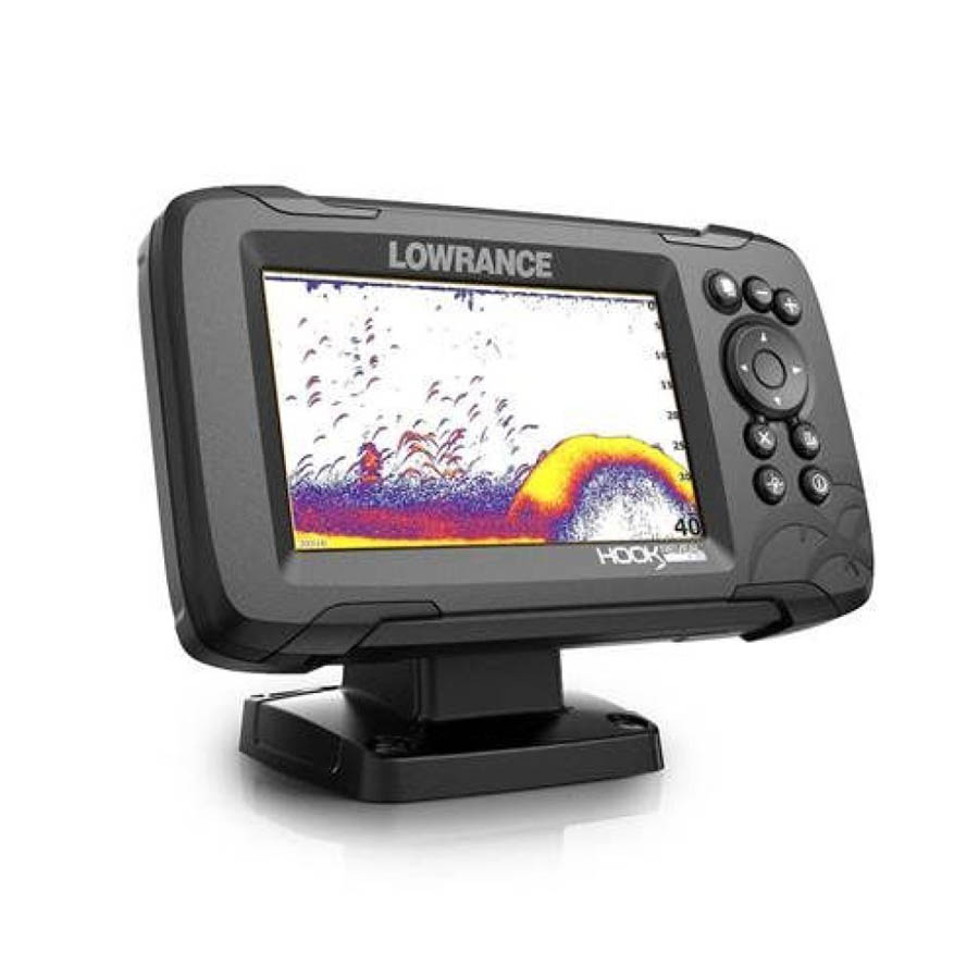 Sondeur GPS LOWRANCE HOOK REVEAL 5 écho-sondeur couleur pour kayak de pêche