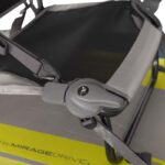 Commande de gouvernail Hobie sur siège Hobie Mirage iTrek série couleur gris noir jaune et bleu