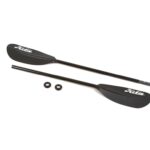 Pagaie Hobie pour kayak manche en fibre de verre pale en plastique deux taille 230 260 noire