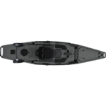 Kayak de pêche à propulsion homologué mer Hobie Mirage Pro angler 14 couleur battleship gris vue de dessus homologué CE